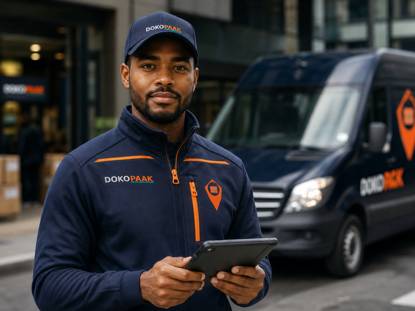 Conductor Dokopaak con tablet